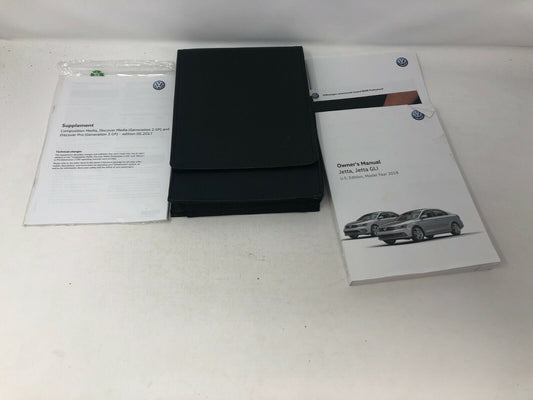 2018 Volkswagen Jetta GLI Owners Manual Set with Case OEM A04B59005