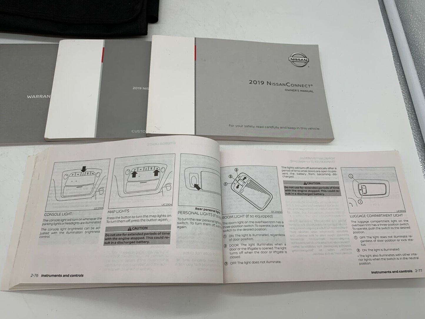 2019 Nissan Rogue Owners Manual Set with Case OEM E04B59007