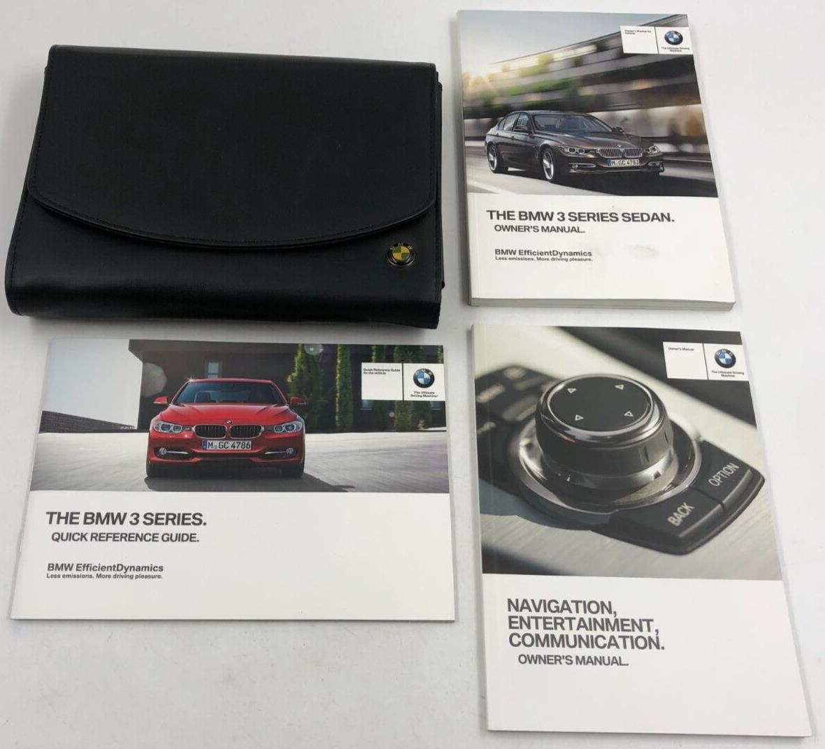 2013 BMW 3 Series Owners Manual Set with Case OEM B01B05015