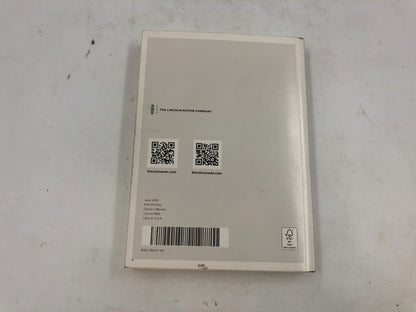 2014 Lincoln MKZ Owners Manual Set with Case OEM B02B44054