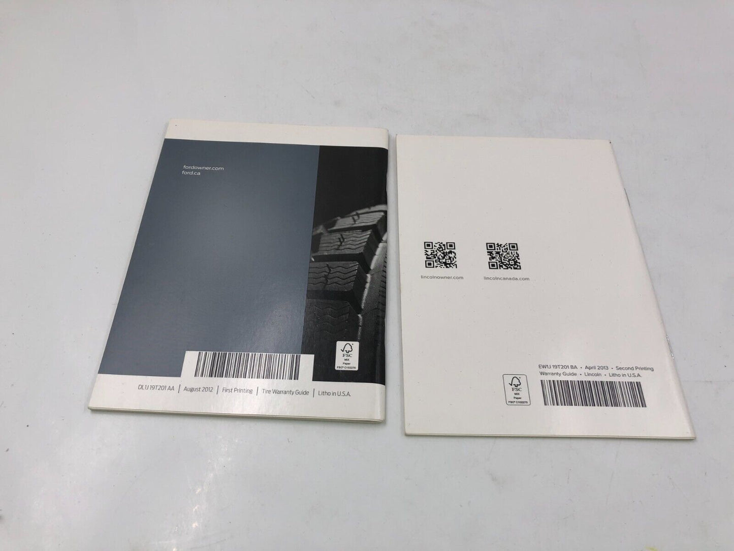 2014 Lincoln MKZ Owners Manual Set with Case OEM B02B44054