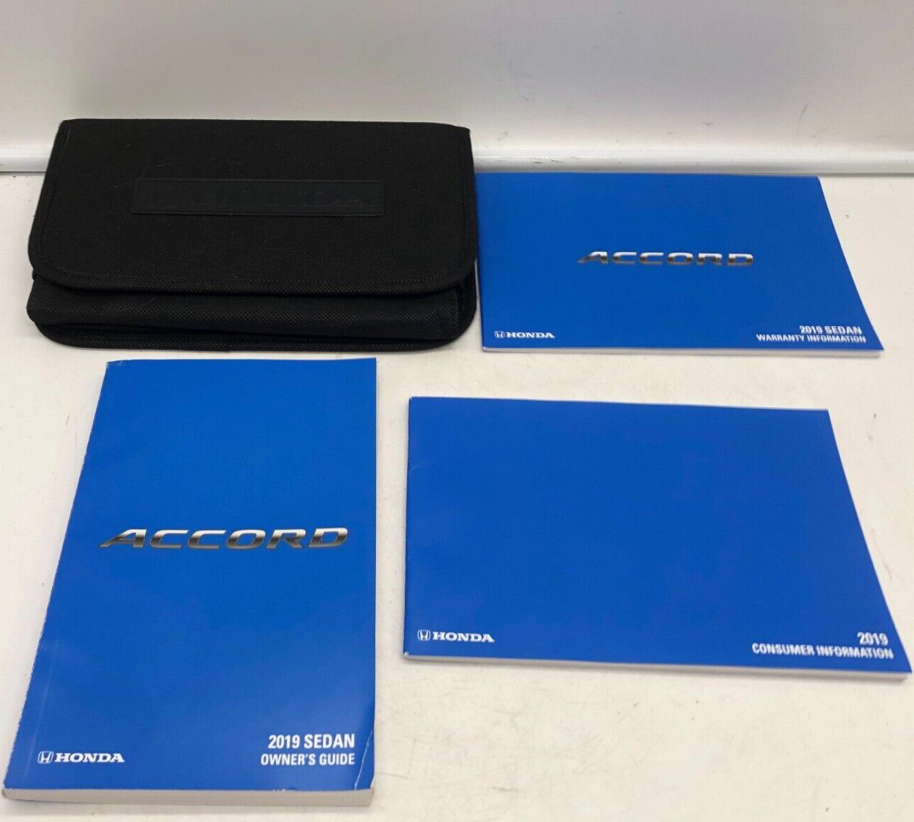 2019 Honda Accord Owners Manual Set with Case OEM C03B06003