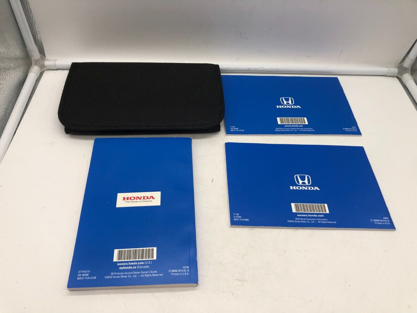 2019 Honda Accord Owners Manual Set with Case OEM C03B06003