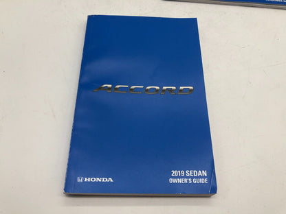 2019 Honda Accord Owners Manual Set with Case OEM C03B06003