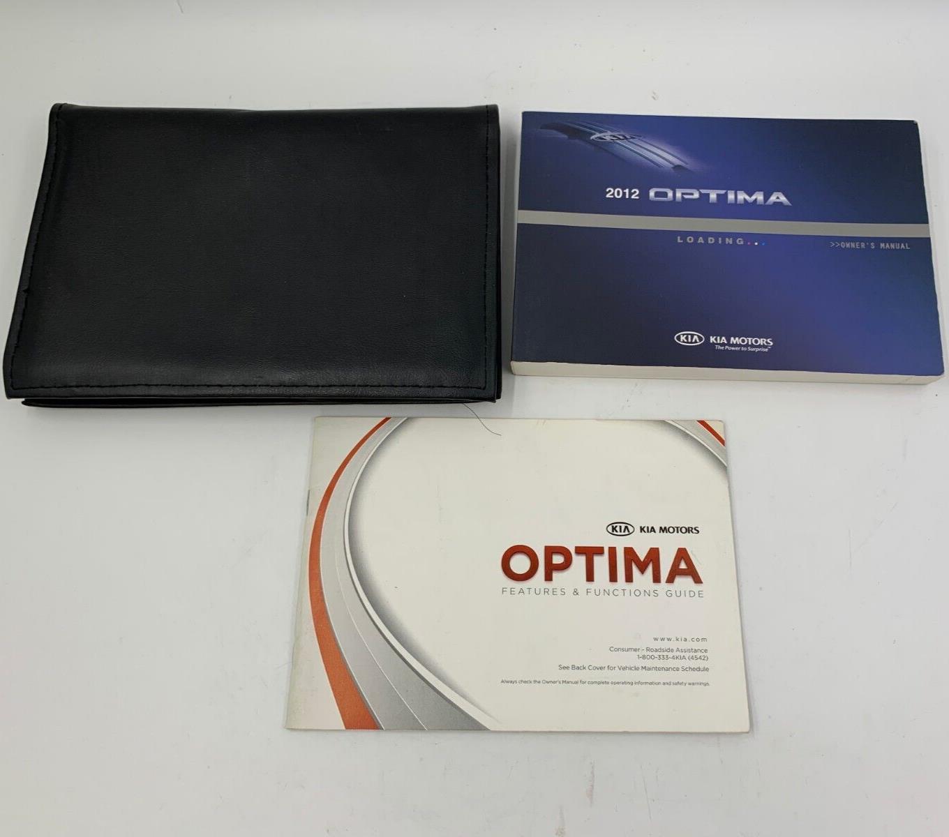 2012 Kia Optima Owners Manual Set with Case OEM E03B37067