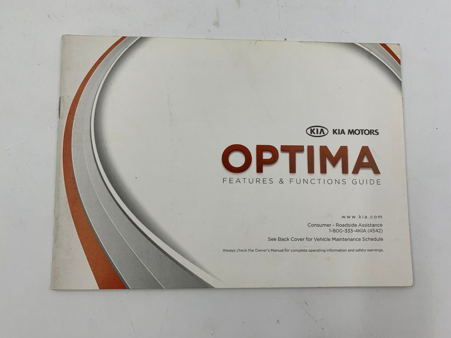 2012 Kia Optima Owners Manual Set with Case OEM E03B37067