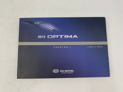 2012 Kia Optima Owners Manual Set with Case OEM E03B37067