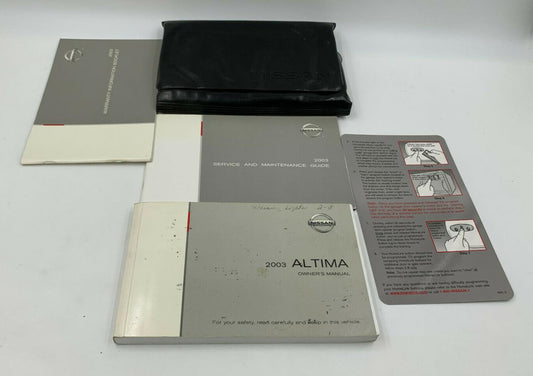 2003 Nissan Altima Owners Manual Handbook With case K02B50008