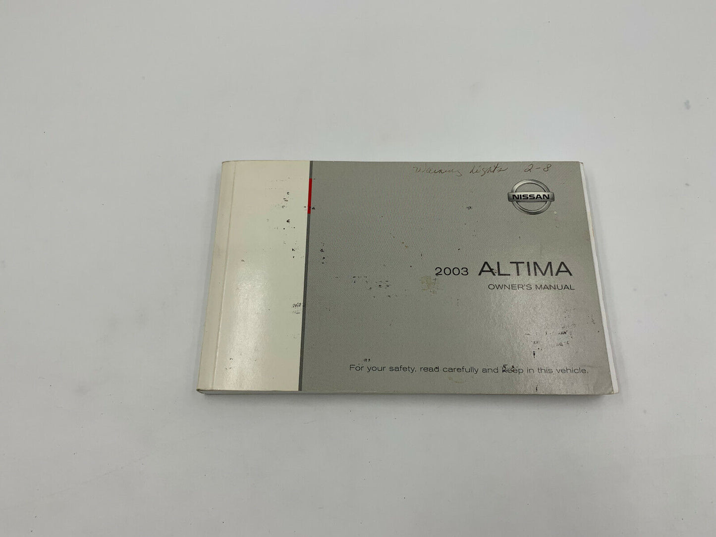 2003 Nissan Altima Owners Manual Handbook With case K02B50008