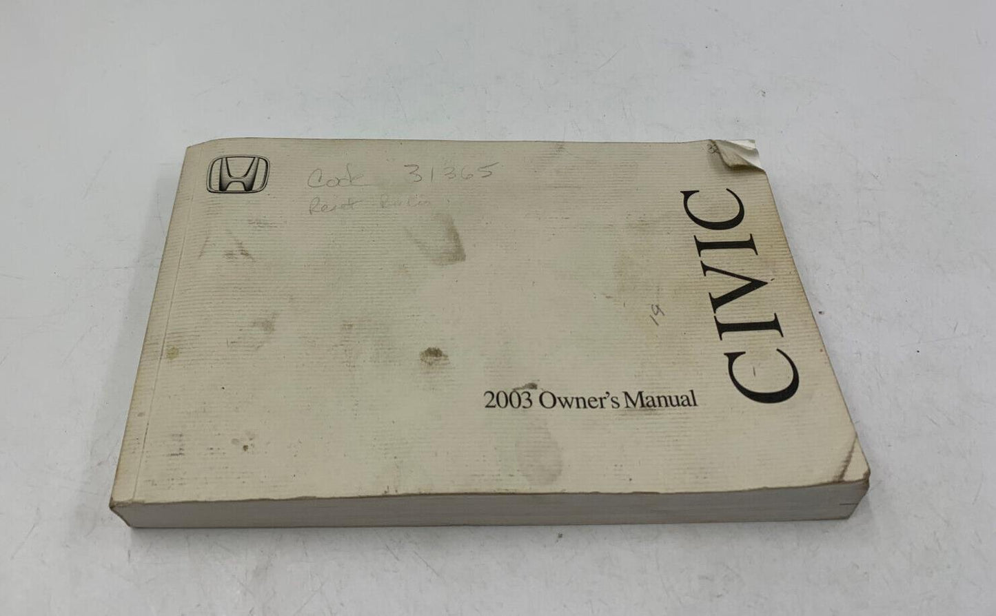 2003 Honda Civic Owners Manual OEM D03B36044