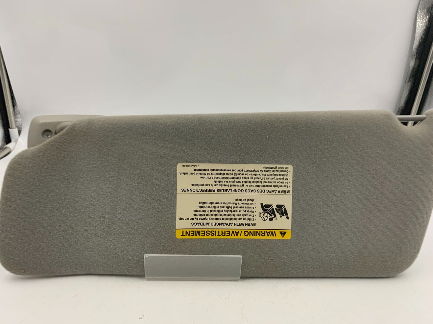 2004-2008 Ford F150 Passenger Sun Visor Sunvisor Gray OEM H01B55046