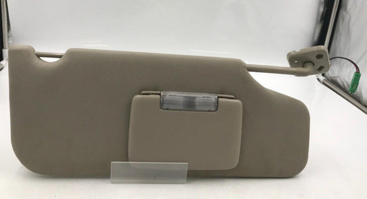 2010-2011 Ford Taurus Passenger Sun Visor Sunvisor Beige Illuminated F02B56063