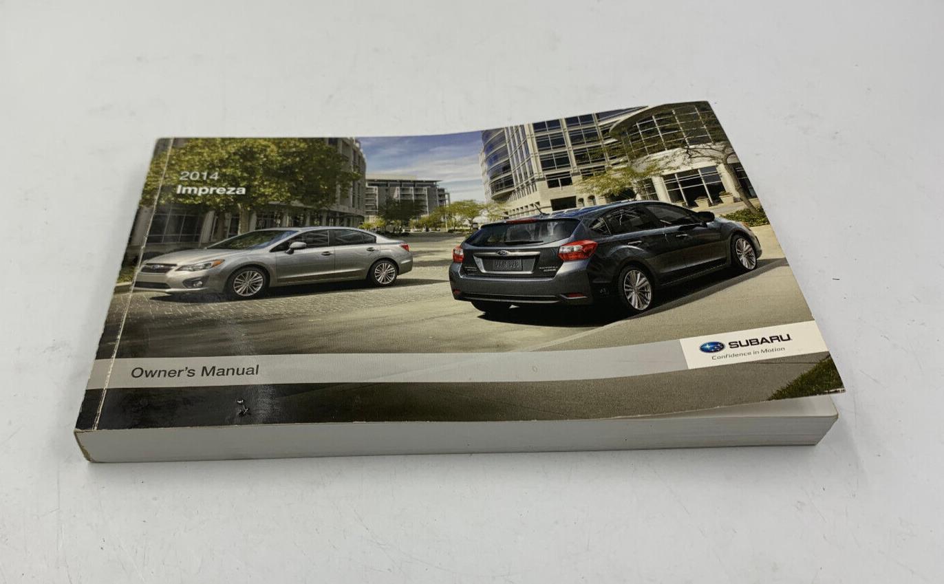 2014 Subaru Impreza Owners Manual Handbook OEM E03B22046