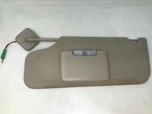 2010-2011 Ford Taurus Driver Sun Visor Sunvisor Beige Illuminated OEM H02B06008