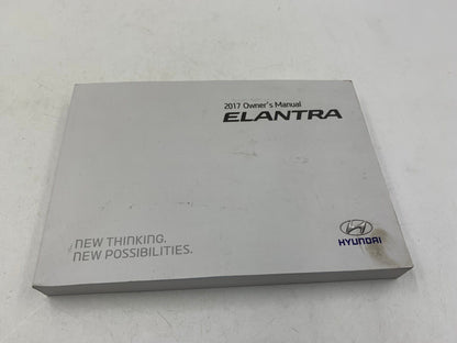 2017 Hyundai Elantra Owners Manual Handbook Set OEM G02B34032