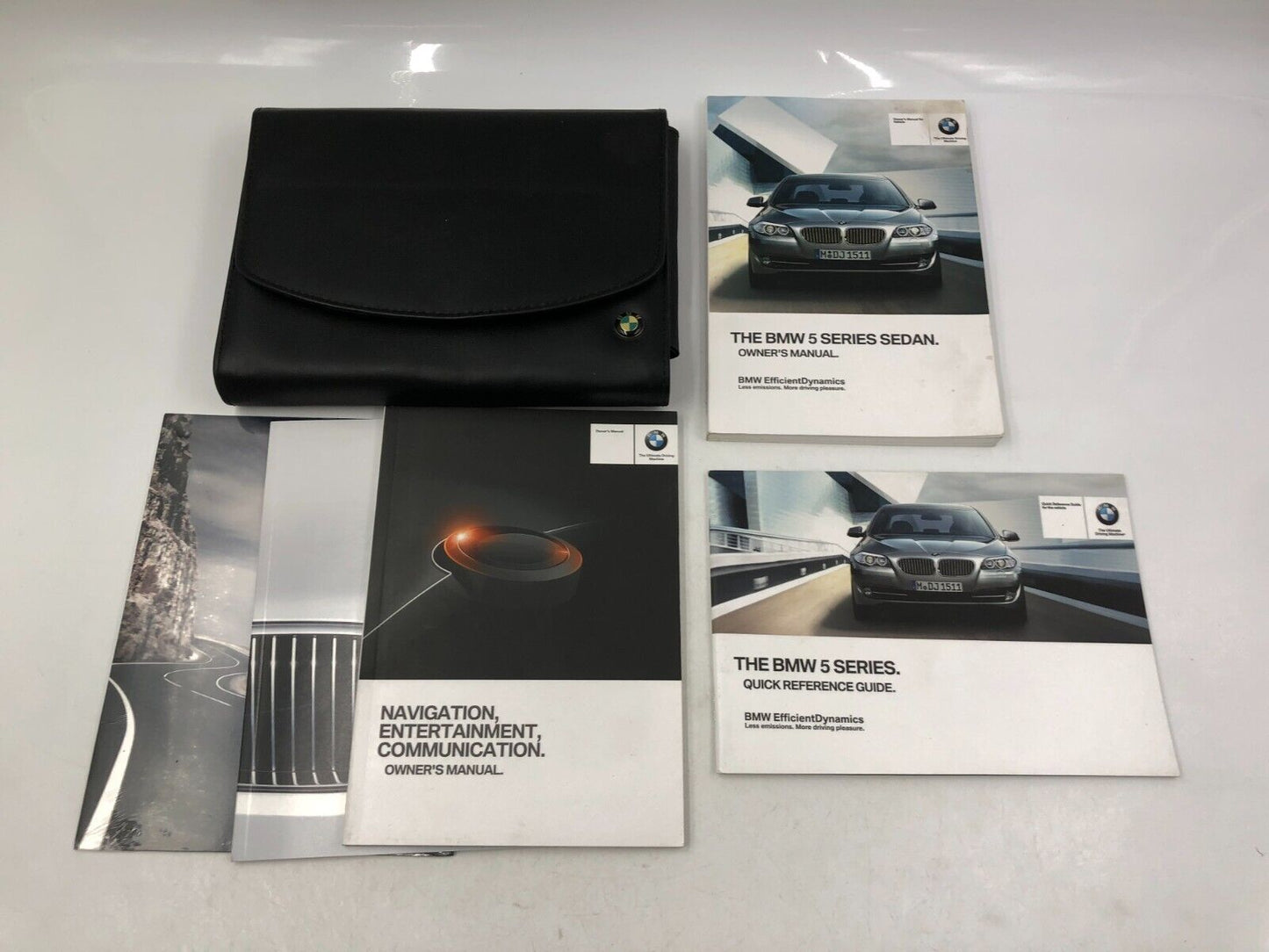 2012 BMW 5 Series Owners Manual Handbook Set with Case OEM F04B14057