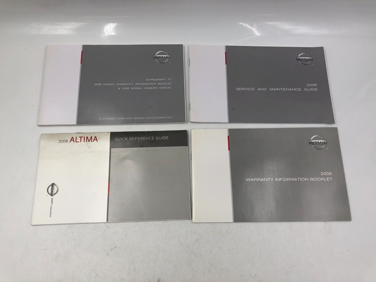 2008 Nissan Altima Owners Manual Handbook Set with Case OEM F04B03055