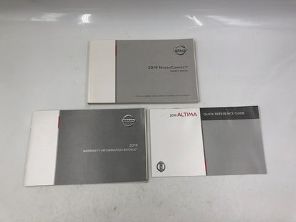 2019 Nissan Altima Sedan Owners Manual Handbook Set with Case OEM F04B14056