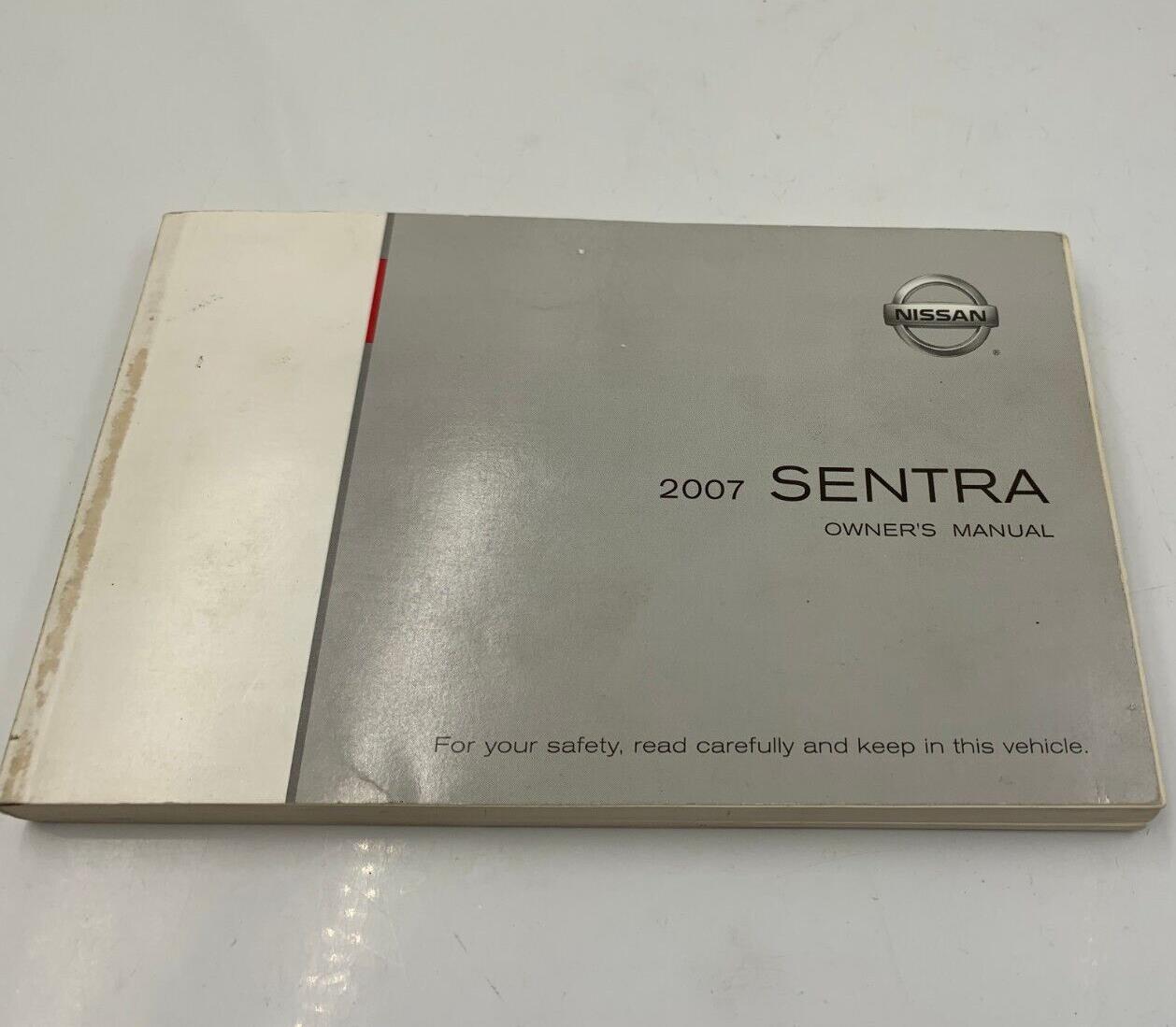 2007 Nissan Sentra Owners Manual Handbook OEM G03B47032