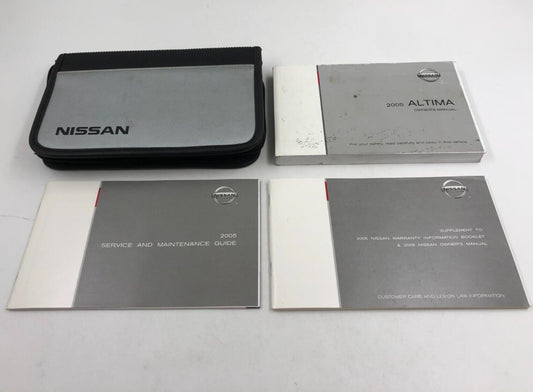 2005 Nissan Altima Owners Manual Handbook Set With Case OEM F03B55015