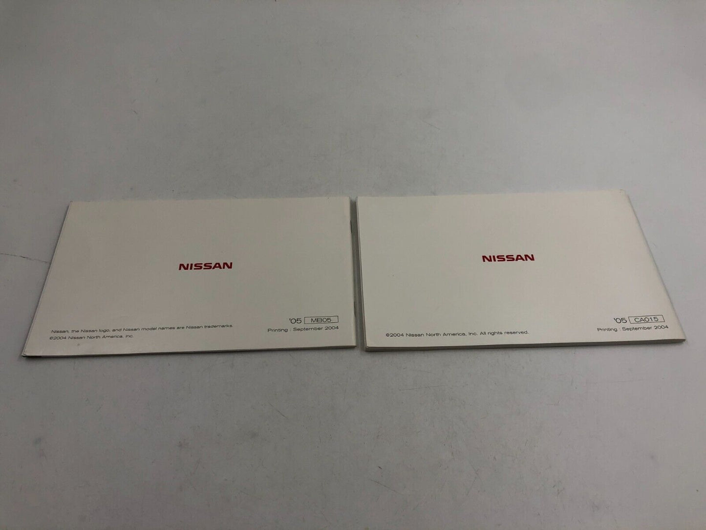 2005 Nissan Altima Owners Manual Handbook Set With Case OEM F03B55015