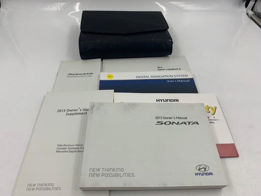 2013 Hyundai Sonata Owners Manual Handbook Set with Case OEM A04B53040