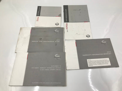 2010 Nissan Versa Owners Manual Handbook Set with Case OEM G02B48037