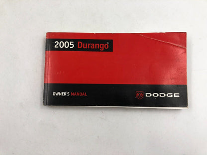 2005 Dodge Durango Owners Manual Handbook OEM A02B24024