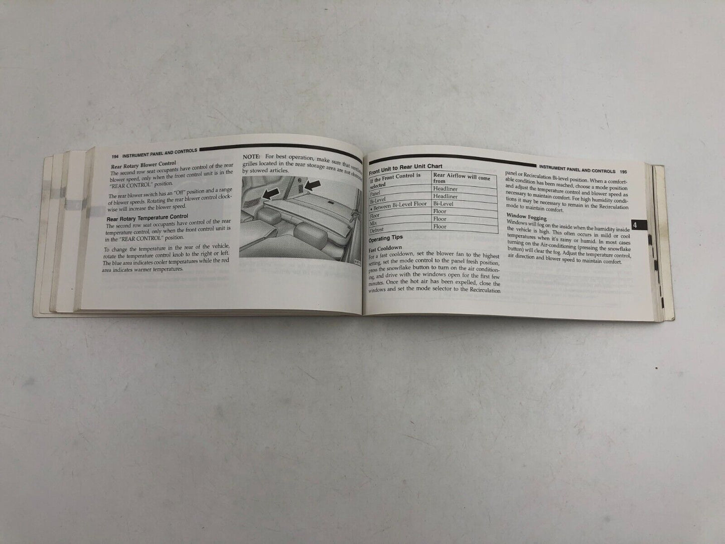 2005 Dodge Durango Owners Manual Handbook OEM A02B24024