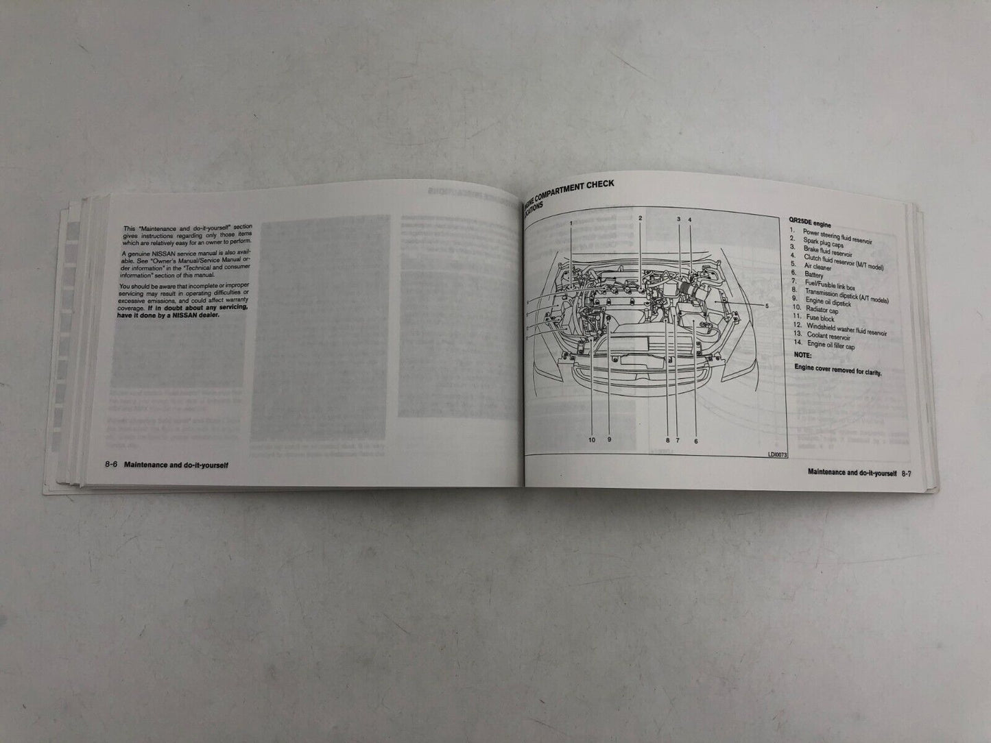 2003 Nissan Altima Owners Manual OEM A02B24031