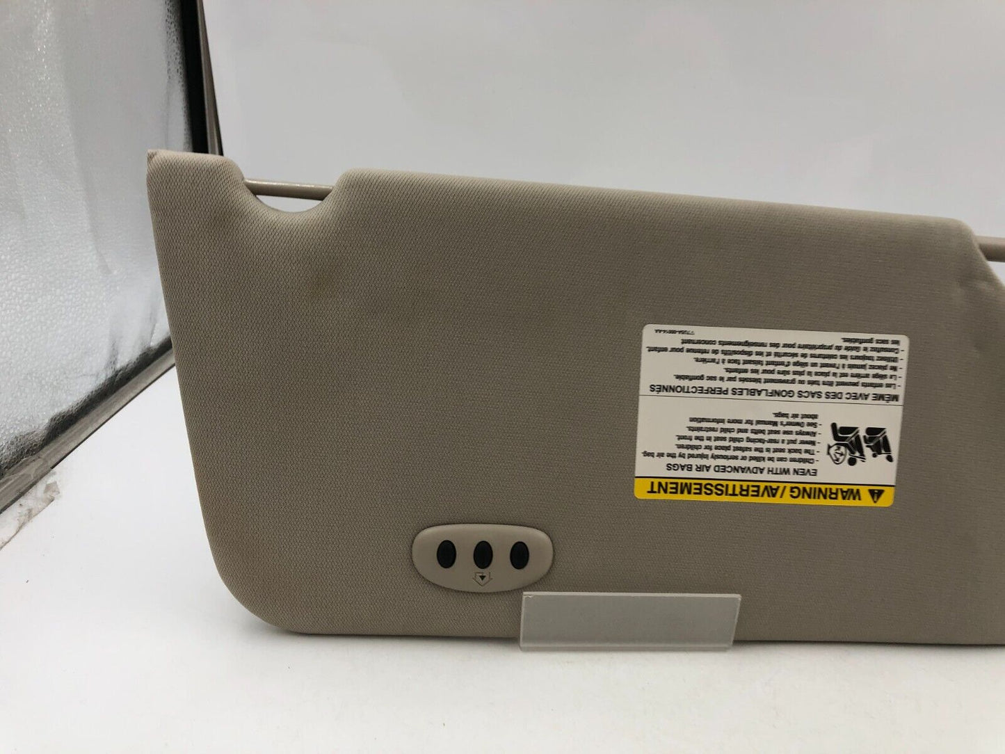 2009-2012 Ford Flex Driver Sun Visor Sunvisor Beige Illuminated OEM A01B53041