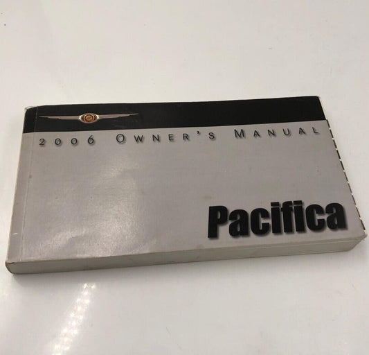 2006 Chrysler Pacifica Owners Manual Handbook OEM H01B06042