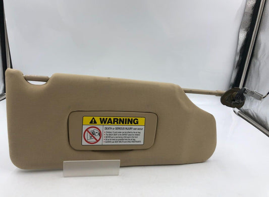 2004-2008 Acura TL Passenger Sun Visor Sunvisor Tan Illuminated OEM D01B28026