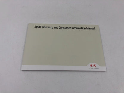 2020 Kia Forte Owners Manual Handbook Set OEM A01B05054