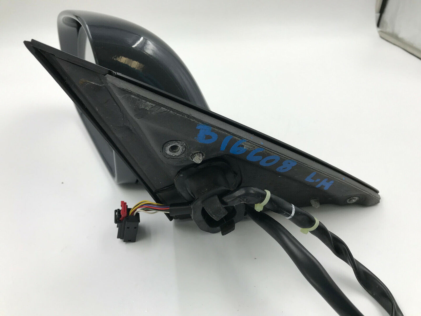 2009 Audi A4 Driver Side View Power Door Mirror Blue OEM B21005