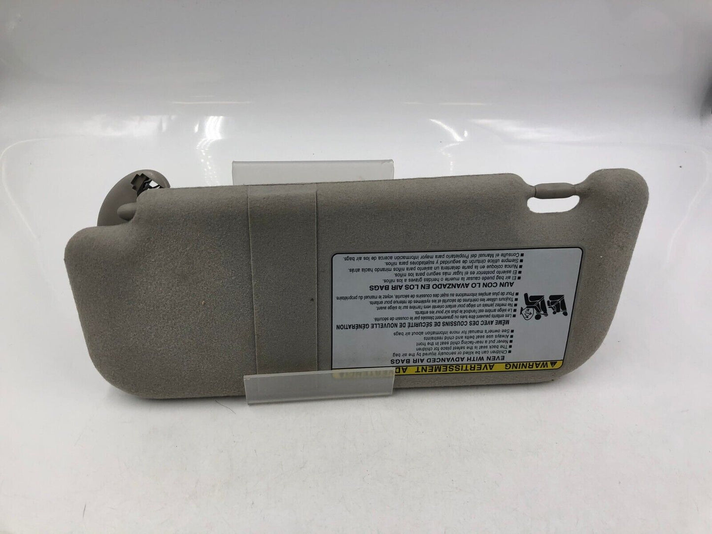 2009-2014 Toyota Matrix Passenger Sun Visor Sunvisor Gray OEM F02B25044