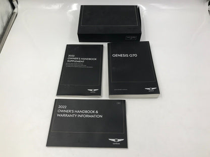 2022 Genesis Owners Manual Guide Set with Case OEM A03B37050