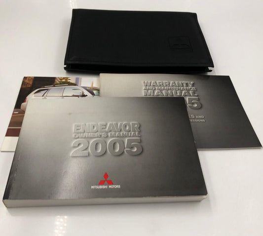 2005 Mitsubishi Endeavor Owners Manual Handbook Set with Case OEM B01B32038