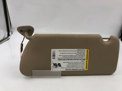 2007-2009 Cadillac SRX Passenger Side Sunvisor Illumination Tan OEM A01B30025