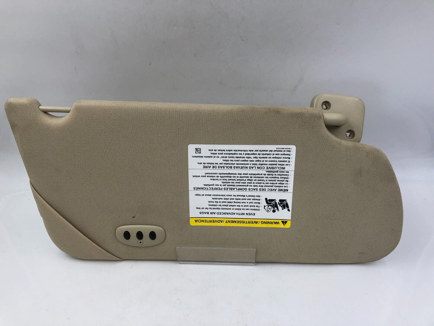 2013-2019 Ford Flex Driver Sunvisor Sun Visor Beige Illuminated OEM B03B02020