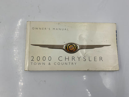 2000 Chrysler Town & Country Owners Manual Handbook OEM A04B19063