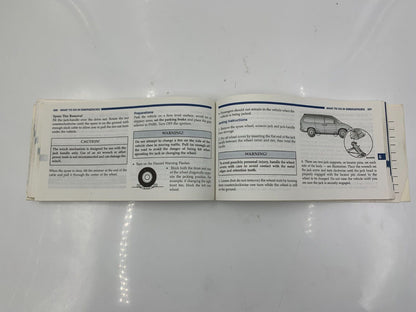 2000 Chrysler Town & Country Owners Manual Handbook OEM A04B19063