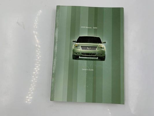 2008 Mercury Sable Owners Manual Handbook OEM A04B19056