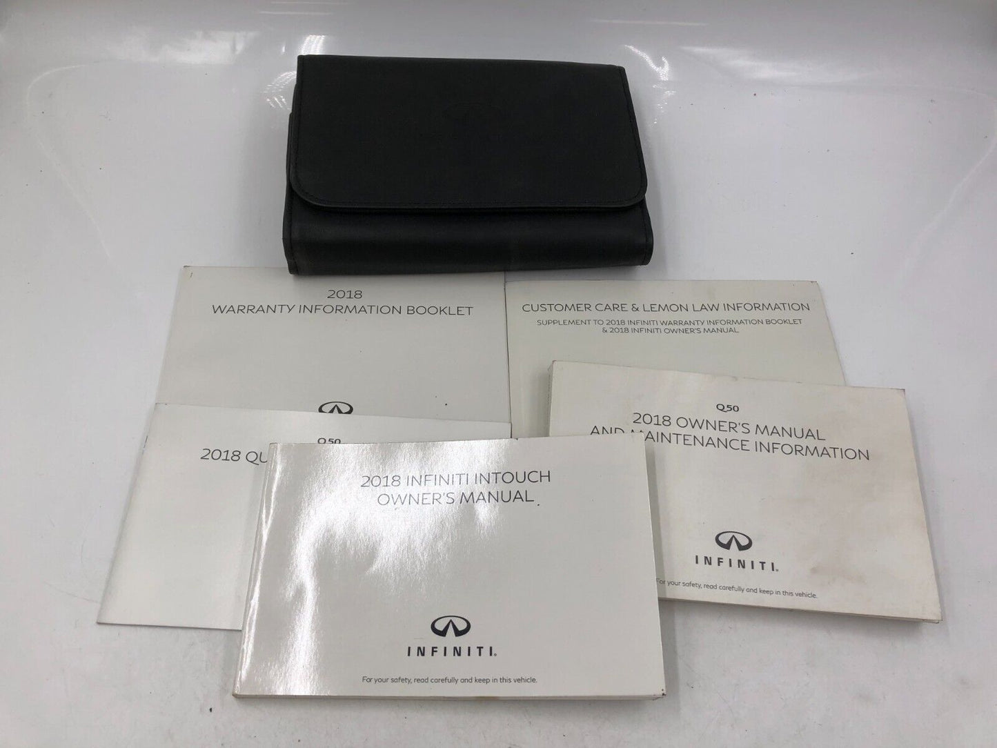 2018 Infiniti Q50 Owners Manual Handbook Set with Case OEM A01B48030