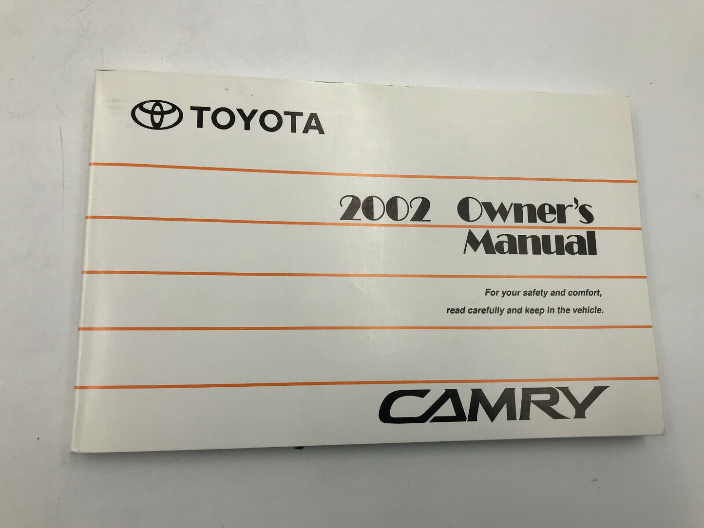 2002 Toyota Camry Owners Manual Set G04B32010