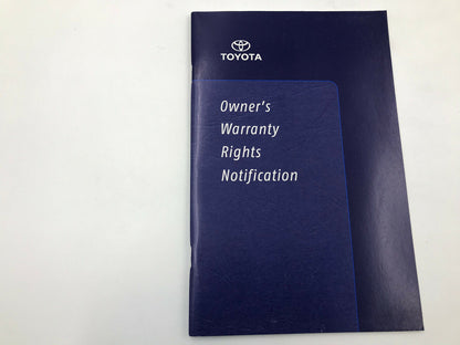 2002 Toyota Camry Owners Manual Set G04B32010