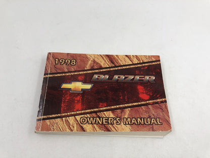 1998 Chevy Blazer Owners Manual Handbook with Case OEM A03B31047