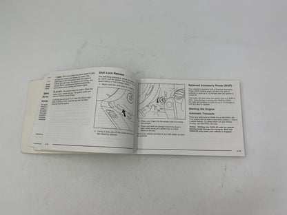 2005 Saturn Ion Owners Manual OEM E02B50017