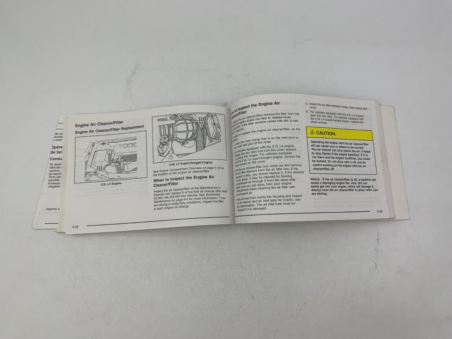 2005 Saturn Ion Owners Manual OEM E02B50017