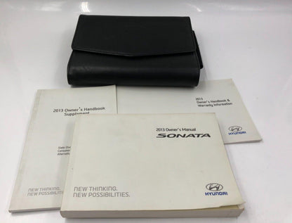 2013 Hyundai Sonata Owners Manual Set with Case OEM I04B09008